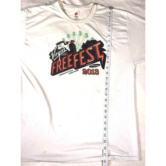Virgin Mobile FreeFest 2013 Concert Tee White Size L - Picture 4 of 6